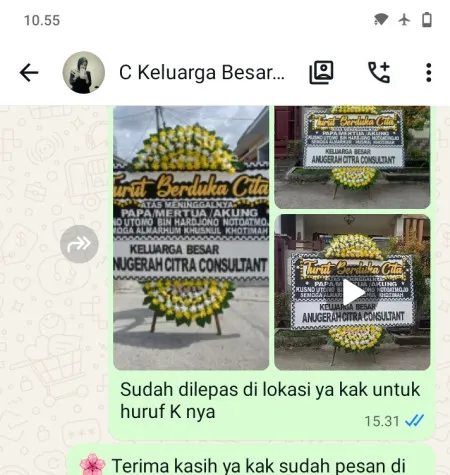 Pengiriman Papan Bunga Duka Kedungagung Butuh