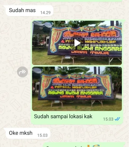 Pengiriman Papan Bunga Kedungagung Butuh